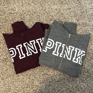 VS PINK Zip Up Hoodie BUNDLE